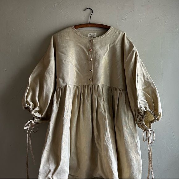 Circa 26 by Skippy Cotton oversized 100% linen tunic - Picture 5 of 9